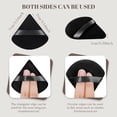 thumbnail image 2 of 6 PCS Powder Puffs, Pure Velour Soft Triangle Wedge Makeup Powder Puff for Loose Powder Mineral Powder Body Powder Wet Dry Cosmetic Foundation Sponge Makeup Tool (Black&Nude), 2 of 5