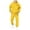 Yellow, variant on VNKIDY Boys 2 Piece Tracksuit Kids Tree Print Long Sleeve Hoodie With Kangaroo Pocket Matching Jogger Pants For Casual Daily Wear Classic Set