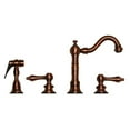 thumbnail image 1 of Whitehaus WHVEGLV3-886-AB Vintage III Entertainment/Prep Widespread Faucet, 1 of 2