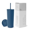 thumbnail image 1 of Vaso aislante moderno, sencillo, con tapa y pajita, 500 ml, 1 of 6