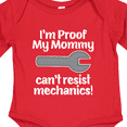 thumbnail image 4 of Inktastic Mechanic Daddy Proof Mommy Cant Resist Boys or Girls Long Sleeve Baby Bodysuit, 4 of 5