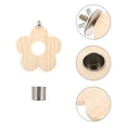 thumbnail image 3 of Shisuyan Bird Feeder Natural Wood Beige 1Set Rectangular Platform 5.7x5.7x1.6In, 3 of 8