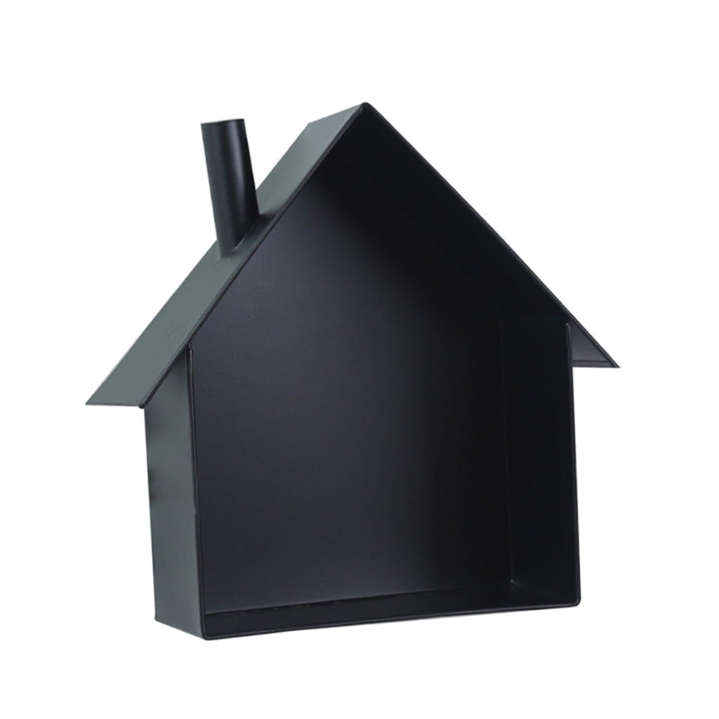 Vintage Iron House Shaped Wall Floating Shelves Display Rack Mail Box