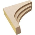 thumbnail image 6 of 3"W x 12"D x 12"H Thin Rockford Rough Cedar Woodgrain TimberThane Corbel, Primed Tan, 6 of 6