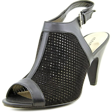 Alfani Payson Women Peep-Toe Suede Black Slingback Heel