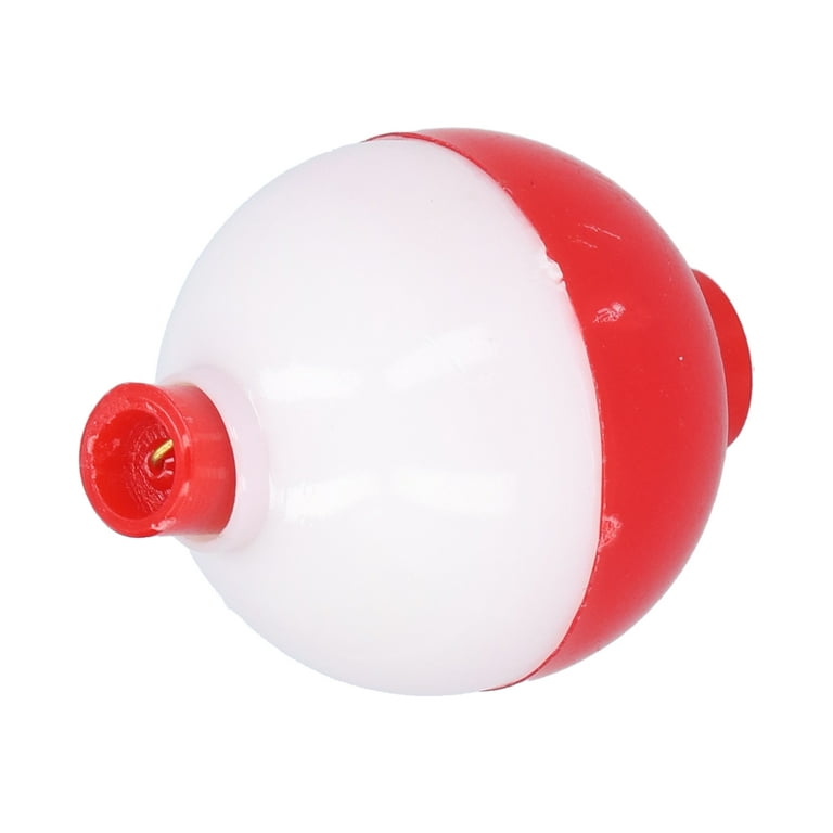 Fishing Ball Shaped Floats ABS Round Buoy Bobbers Fishing Bait Accessories  Red White38mm/1.5in