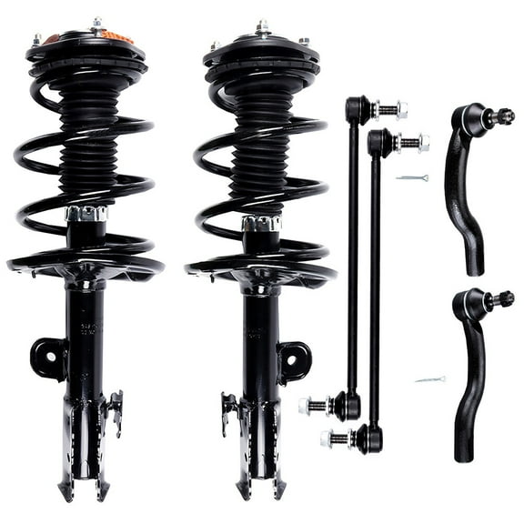 ECCPP 6PCS Front Complete Struts Assembly Stabilizer Bar Link Tie Rod End for 2006-2012 for Toyota RAV4