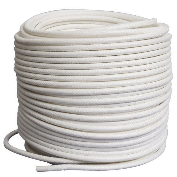 Pepperell Braiding Coiling Cord, 1/4 in X 180 ft Roll, White