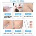 thumbnail image 2 of EKIDAZB Blackhead Remover Comedone Extractor,2 PCS Pimple Popper Tool, Pimple Comedone Removal 2-in-1 Extractor Tool,Stainless Steel Pimple Extractor Blackhead Removal Tool (Silver), 2 of 5