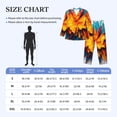 thumbnail image 4 of Naloa Colorful Paint Print Men’s Pajamas Set - Long Sleeve Button Down Sleep Shirt and Pajama Bottoms Sleepwear Set-Small, 4 of 7
