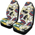 thumbnail image 1 of FMSHPON Set of 2 Car Seat Covers Zombie Universal Auto Front Seats Protector Fits for Car,SUV Sedan,Truck, 1 of 4