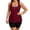 #0394-Wine, variant on Sokhug 2026 New 3 Piece Tankini Swimsuit Set Fashion Beach Bathing Suit Outfit for Women