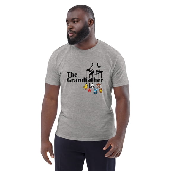 The Grandfather Men's organic cotton t-shirt (Heather Grey, L)