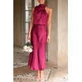 thumbnail image 2 of Vestido PRETTYGARDEN 2025 Verano Satén Sin Mangas Maxi XXL, 2 of 8