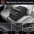 thumbnail image 3 of Asiento trasero universal Coverado con consola central de coche, negro, 3 of 9