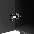 thumbnail image 6 of GDF Studio Modern Geometric Design Side Cabinets with Adjustable Shelves and Spacious Storage, Black, Set of 2, 6 of 12