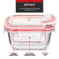thumbnail image 5 of Glass Portion Control Bariatric Containers (3 Pack), 1 Cup Food Containers with Two 4 oz Compartments, 4oz Food Storage Containers for meal prep, Microwave Safe Glass Portion Containers with Lids, 5 of 8