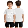 thumbnail image 2 of WERYOUNG Boy's T-Shirts Easter Short Sleeve Crewneck Letter Print Kids Casual T Shirts Everyday Wear Relaxed Fit Tee Shirts Holiday Vacation Versatile Soft Children Tops, 2 of 3