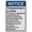 Warning Sign 5, variant on Industrial Caution Sign No Trespassing Sign 8 in" x 12 in" UV Resistant Indoor Outdoor Workplace Industrial Caution Warning Sign #329