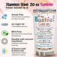 thumbnail image 6 of Gifts for Best Friend Women, BestFriend Gifts, Best Friend Birthday Gifts for Woman, Friends Gifts for Sister, Bestie, Girls - 20 oz Stainless Steel Insulated Coffee Tumbler Travel Mugs with Lid, 6 of 6