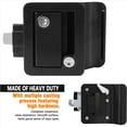 thumbnail image 3 of 3X RV Travel Trailer Entry Door Lock, Door Latch with Paddle Deadbolt, RV Handle,3 x RV lock 3 Set x Installation Accessories,Black, 3 of 5