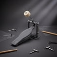thumbnail image 3 of predolo Single Bass Drum Pedal Adjustable Coil Tension Bass Drum Pedal Wool Beater Musical Instrument Accessory for Beginners, Practice, Live Performance, 3 of 10