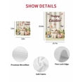 thumbnail image 7 of Happy Easter Kitchen Dish Towels for Drying Dishes Set of 4, Rabbit Eggs Spring Flowers Butterfly Striped Waffle Weave Microfiber Hand Tea Bathroom Towels Quick Dry & Absorbent Towel 15.7x23.6, 7 of 7
