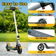 thumbnail image 6 of SIMATE Electric Scooter for Kids 6+, Foldable, LED Display & Lights, Dual Braking, 130W, 8.7mph,Grey, 6 of 7