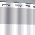 thumbnail image 5 of Keeco Hookless Satin Stripe Shower Curtain, 5 of 7