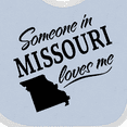 thumbnail image 4 of Inktastic Someone in Missouri Loves Me Boys or Girls Baby Bib, 4 of 4