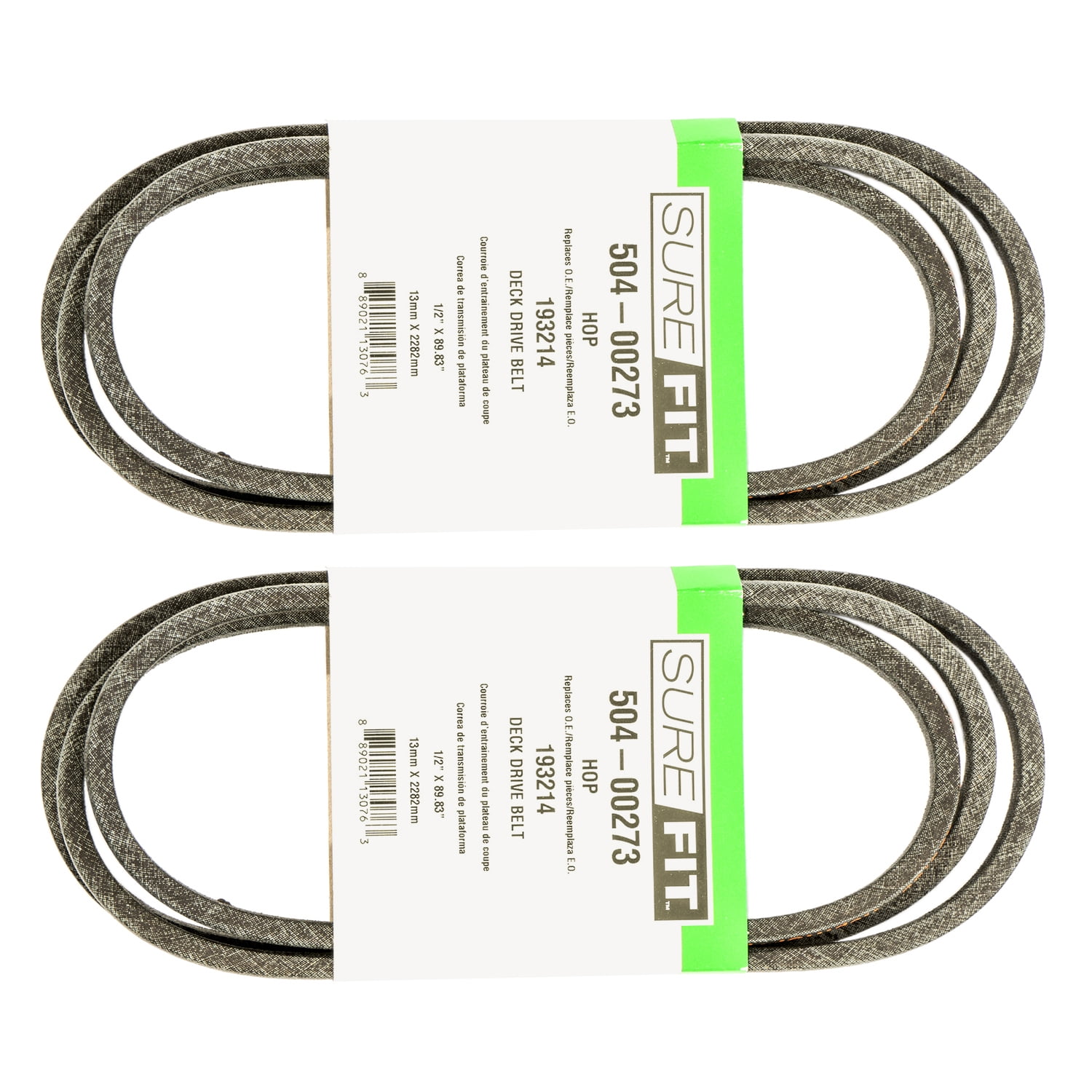 SureFit Deck Drive Belt Replaces Husqvarna 532193214 LT131 LT141 LTH141  SRD17530 Mowers 193214 1/2