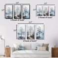 thumbnail image 4 of Designart "Grey Tree Monochrome Landscape IV" Floral & Botanical Framed Wall Art Set Of 3 - Grey Tree Monochrome Frame Gallery Set For Office Decor, 4 of 7