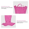 thumbnail image 3 of Catalonia Mermaid Tail Fleece Blanket for Teen Girls with Anti-slip Neck Strap and Wave Pattern, Soft Sleeping Bag for All Seasons, Pink, 66.5" x 22.5", 3 of 7