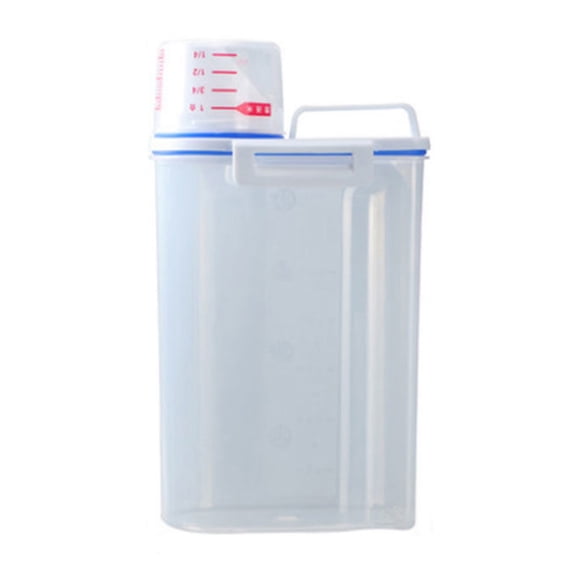 Storage Containers for Kitchen Organization – Grain Storage Tank Ideal for Rice and Dry Sealed Container for Fresh Pantry Storage Durable Clear Locker