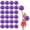 Black+Purple, variant on 24 Pcs Cheerleading Pom Poms,13.7inch Cheerleading Handheld Squad Pompoms for Sports Team Cheer Spirit Games Dance Party Adults