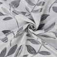 thumbnail image 6 of Superior Blackout Leaves Light Filtering Grommet Curtain Panel Set, 52"x96", White-Grey, 6 of 7