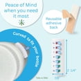 thumbnail image 3 of Take-n-Slide Reusable Pill & Medication Tracker, Peel & Stick to Bottle, White, 2-Pack, 3 of 7