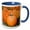 Blue/White, variant on 3drose, Pumpkin and Mums, Fall Foliage, Reading, Massachusetts, Usa, 11oz Two-tone Yellow Mug