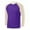 Purple, variant on VSSSJ Mens Color Block Raglan Long Sleeve T-Shirt Lightweight Breathable Round Neck Workout Running Fitness Gym Athletic Shirt Top Hot Pink M