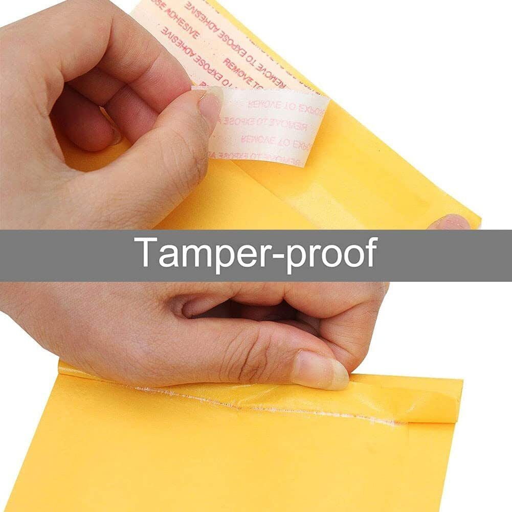 5x7 Kraft Bubble Mailer Padded Envelope for Shipping Adhesive Seal 100-Pack