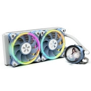 Yeston Integrated Water-cooled Radiator with High-performance Water Pump Dual ARGB Fans Support ARGB Motherboard Synchronization