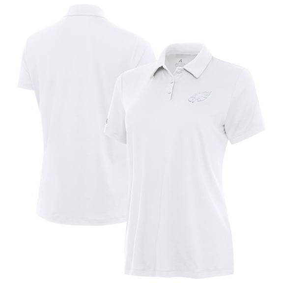 Women's Antigua  White Philadelphia Eagles Reprocess Polo