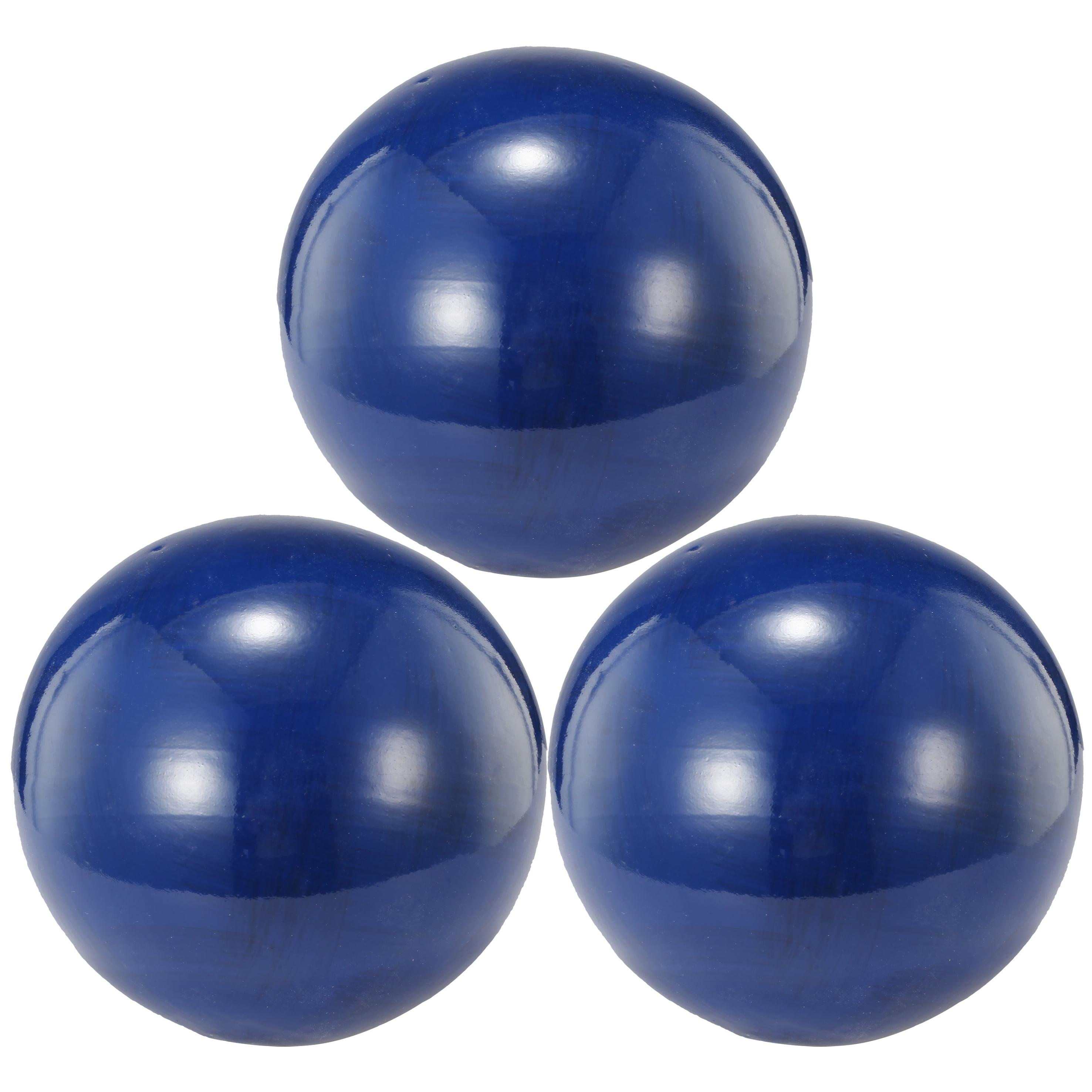 Plain Decorative Ceramic Balls, Set of Three, Glossy Blue - Walmart.com