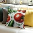 thumbnail image 3 of BCIIG Vegetable pillowcase cushion cover for children teens adult nature farm plant country style living room sofa pillowcase 18x18in, 3 of 5
