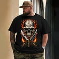 thumbnail image 3 of Men T Shirt for Big & Tall Man Graphic Short Sleeve Plus Size Oversized Tee Tshirts 8XL T0 5DLS 007, 3 of 9