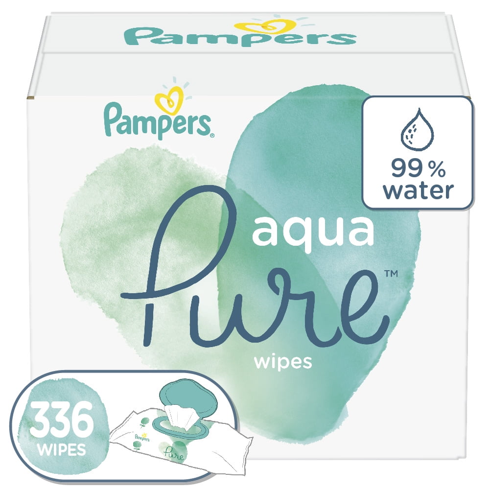 Pampers Aqua Pure Sensitive Baby Wipes 6X Pop-top, 336 Count