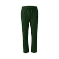 thumbnail image 7 of Domuza Mens Lightweight Hiking Pants Drawstring Stretch Wasit Athletic Fishing Pants 2026 New Outdoor Running Workout Active Track Pants Dark Green 2XL, 7 of 7