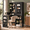 Black, variant on 38" Wall Mounted Foldable Computer Desk, Writing Table with Storage Shelves, Workstation with Hanging Bag for Home Office, Black