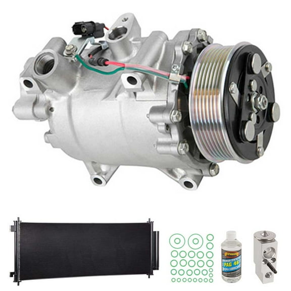 For Honda CR-V 2007 2008 2009 2010 2011 OEM AC Compressor w/ A/C Repair Kit - BuyAutoParts