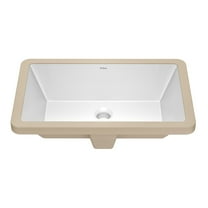 Kraus Kcu-242 Elavo 21-1/8" Rectangular Vitreous China Undermount Bathroom Sink - White